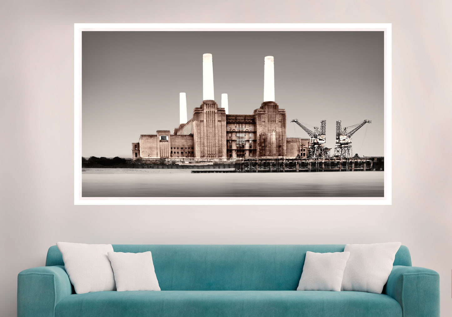 Battersea Power Station in Grey Artwork