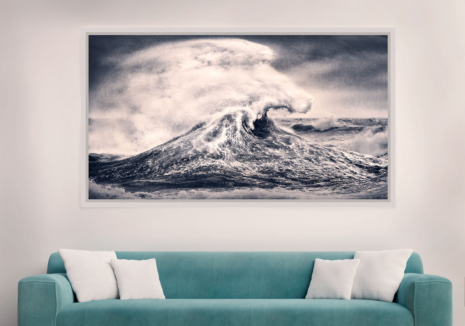 The Wave by Neil Williams framed in Grey